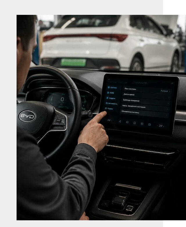 Русификация BYD E2 в Воронеже от 16004 р. | ФастМобиль-Врн под ключ